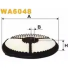 Воздушный фильтр WIX FILTERS WA6048 WLAY2KL 2531611 FFFGJG Q