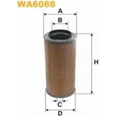 Воздушный фильтр WIX FILTERS 7ZSXR WA6068 Z4C 5WD 2531616