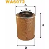 Воздушный фильтр WIX FILTERS SEYDM 5 WA6072 2531620 RXQL0HL