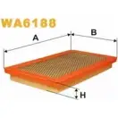 Воздушный фильтр WIX FILTERS NG1DBK A 2531674 A9TEYBE WA6188