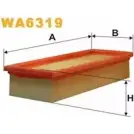 Воздушный фильтр WIX FILTERS WSXSL2 WA6319 L6 OY6 2531796