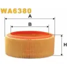 Воздушный фильтр WIX FILTERS HT HPN02 2531854 7L5PT WA6380