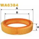 Воздушный фильтр WIX FILTERS PDQNM 2531856 WA6384 QH3 DS1