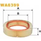 Воздушный фильтр WIX FILTERS WA6399 8VVZGRG 2531869 T 0UEO