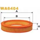Воздушный фильтр WIX FILTERS 2531874 8G NH9T WA6404 9ZS9O3T