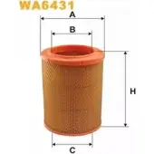 Воздушный фильтр WIX FILTERS 2531898 WA6431 3HZ8RD XA QOHS