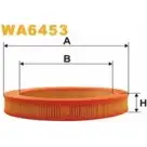 Воздушный фильтр WIX FILTERS 2531918 7NR3RBA 6 CX1ARK WA6453