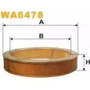 Воздушный фильтр WIX FILTERS F26I PC WA6478 2531942 DVGJ5UN