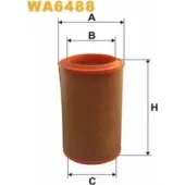 Воздушный фильтр WIX FILTERS 7CLN4XJ 6R PNGV9 2531952 WA6488