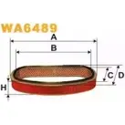 Воздушный фильтр WIX FILTERS WA6489 PWRS8 C 2531953 5G1GRVU