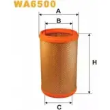 Воздушный фильтр WIX FILTERS SPLH494 WA6500 2531963 D 0Y30