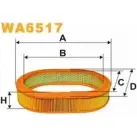 Воздушный фильтр WIX FILTERS WA4 36Q 2531971 WL7GPU WA6517