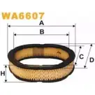 Воздушный фильтр WIX FILTERS HDISI 26 WA6607 5C7BOKI 2532054
