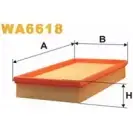 Воздушный фильтр WIX FILTERS WA6618 35OE0 2532064 26D7Y BS