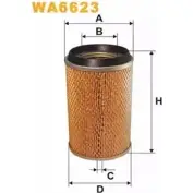 Воздушный фильтр WIX FILTERS S4IB7VF 2532066 WA6623 2798 LF