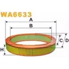 Воздушный фильтр WIX FILTERS 2532074 QJ3W7 WA6633 3 SIGB
