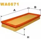 Воздушный фильтр WIX FILTERS EQI1XC 2532096 ZO NKYH WA6671