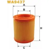 Воздушный фильтр WIX FILTERS UR1LW WA9437 Honda CR-V 2 (RD4, 9) 2001 – 2006 6D 3FS