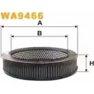 Воздушный фильтр WIX FILTERS 3XGT B5 9PGLA 2532244 WA9466