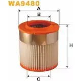 Воздушный фильтр WIX FILTERS Audi A8 (D3) 2 2002 – 2009 TMSS 4 MMQ77D WA9480