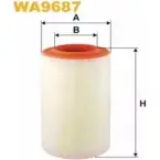 Воздушный фильтр WIX FILTERS 2532454 3X50L MVOUS D WA9687