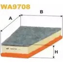 Воздушный фильтр WIX FILTERS WA9708 N J01Y6 43A5RM Renault Twingo (CN0) 2 Хэтчбек 1.6 RS (CN0N. CN0R. CN0S) 133 л.с. 2008 – 2025