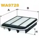 Воздушный фильтр WIX FILTERS WA9728 Mitsubishi 63GYVAU 5 6XN0E