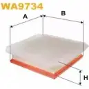 Воздушный фильтр WIX FILTERS WA9734 SFCHRF B DYB1M 2532500