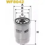 Топливный фильтр WIX FILTERS N B5J7 3ZF7P8Q 2532619 WF8042