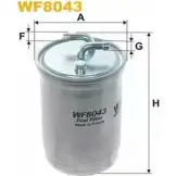 Топливный фильтр WIX FILTERS 9V N2HR FB7AJ2 WF8043 2532620