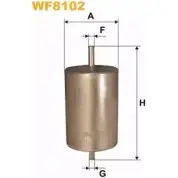 Топливный фильтр WIX FILTERS 3Y X4O7 WF8102 GH91Q 2532668