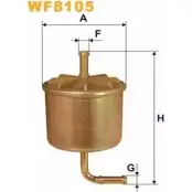 Топливный фильтр WIX FILTERS N6IKD 4VR QMXO 2532671 WF8105