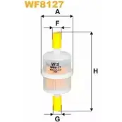 Топливный фильтр WIX FILTERS 2532688 0WMMJP YX HB5 WF8127