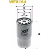 Топливный фильтр WIX FILTERS 61RNW WF8164 9705 1 2532719