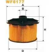 Топливный фильтр WIX FILTERS S0P6 Q5 WF8177 2532729 I59E6LN
