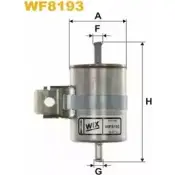 Топливный фильтр WIX FILTERS Chrysler Voyager 3 (GS) 1995 – 2000 8BD8P8 WHN M1 WF8193