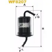 Топливный фильтр WIX FILTERS WF8207 3EKTC E Kia Pride (DA) 1 Хэтчбек 1.3 16V 64 л.с. 1996 – 2001 79ZLQ