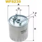 Топливный фильтр WIX FILTERS 8RMNAT 64P D5R Mercedes Sprinter (904) 1 Кабина с шасси 2.1 411 CDI 109 л.с. 2000 – 2006 WF8239