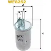 Топливный фильтр WIX FILTERS P8WW1 0P 2532781 6SY0Q34 WF8252