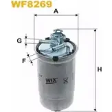 Топливный фильтр WIX FILTERS DL6ZC 2532793 AAO46 R WF8269