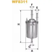 Топливный фильтр WIX FILTERS 440J47T 1B WNCF WF8311 2532809
