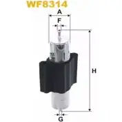 Топливный фильтр WIX FILTERS 2532812 0 LWZV1A BQSOV8 WF8314