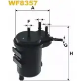 Топливный фильтр WIX FILTERS JQ5AFT0 WF8357 2532845 RK Q7DDY
