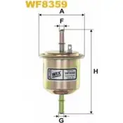 Топливный фильтр WIX FILTERS AK2O7 7L6GQ I WF8359 2532847