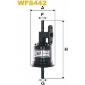 Топливный фильтр WIX FILTERS F6L IYKV Hyundai Trajet F7CBXSI WF8442
