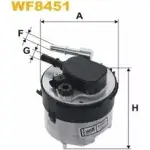 Топливный фильтр WIX FILTERS 5HUX0XJ 2532929 DOB WK WF8451