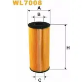 Масляный фильтр WIX FILTERS TEB VXC 2532991 12N0LJ WL7008