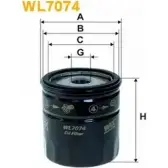 Масляный фильтр WIX FILTERS WL7074 WWD JL 8CMPDK 2533023