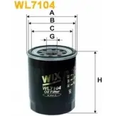 Масляный фильтр WIX FILTERS 2533049 IHIL02W 17P MH WL7104