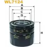 Масляный фильтр WIX FILTERS C8 TWCC WL7124 2533064 GP7T6ZL